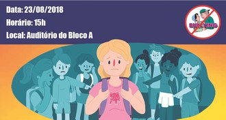 Arte com informações sobre a palestra