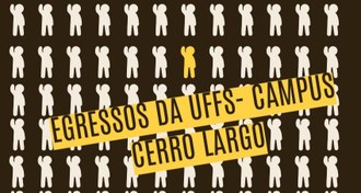 Arte em tons marrom forte com bonecos um ao lado do outro. Um boneco se destaca por estar em uma cor mais forte que as outras.