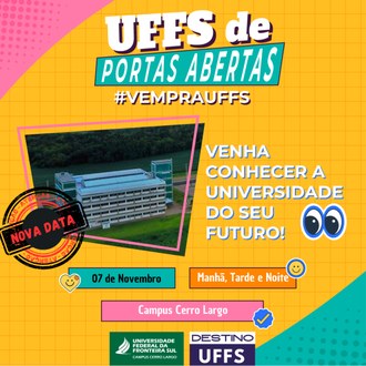 Card de divulgação do Evento UFFS Portas Abertas