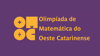 Imagem com fundo roxo e a marca da OMOC