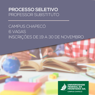 imagem com as informações do processo seletivo