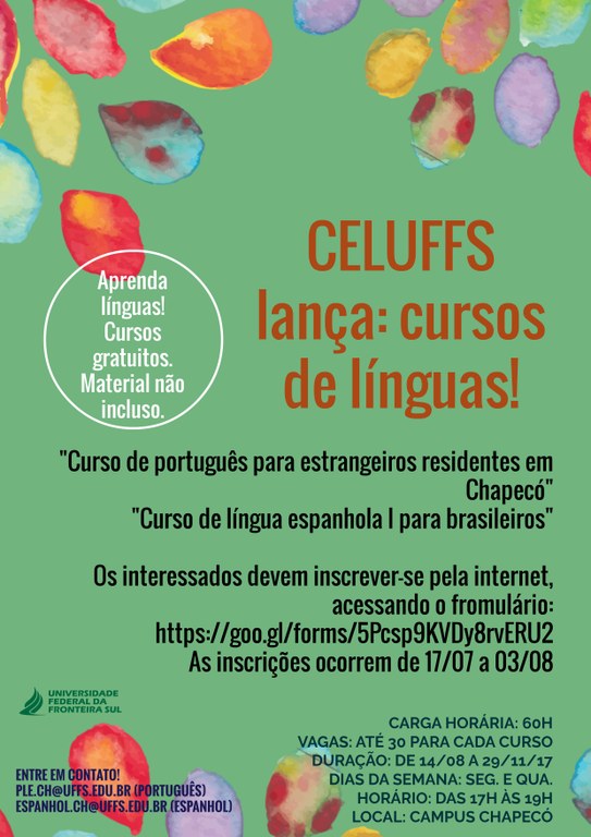 Cartaz explica sobre as regras para a inscrição