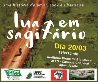 cartaz do filme com as informações da exibição