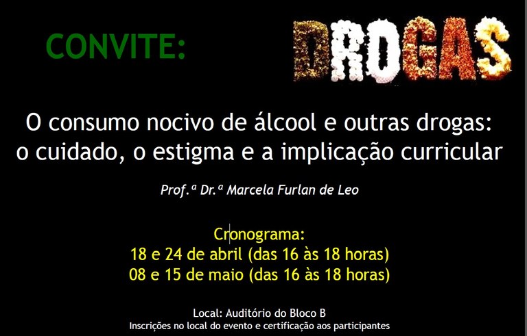 cartaz com o título do evento 