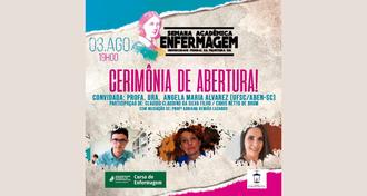 Cartaz da abertura da I Semana Acadêmica de Enfermagem