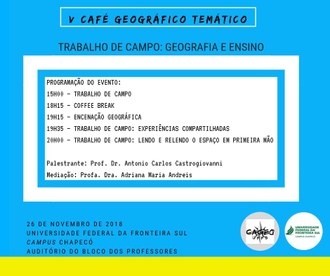 cartaz com informações do evento