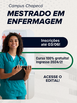 Vagas remanescentes Mestrado em Enfermagem