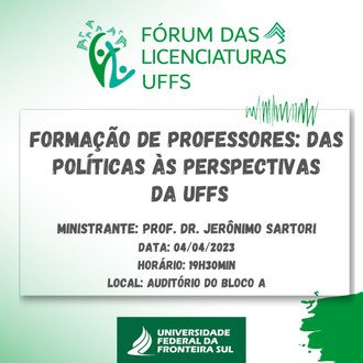03042023 Fórum das Licenciaturas realiza atividade no dia 4 de abril