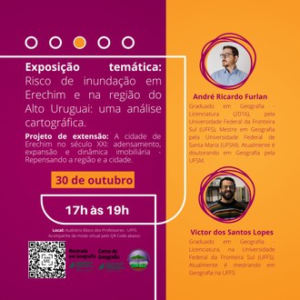 25102023 Evento na UFFS abordará o risco de inundação em Erechim e na região do Alto Uruguai gaúcho