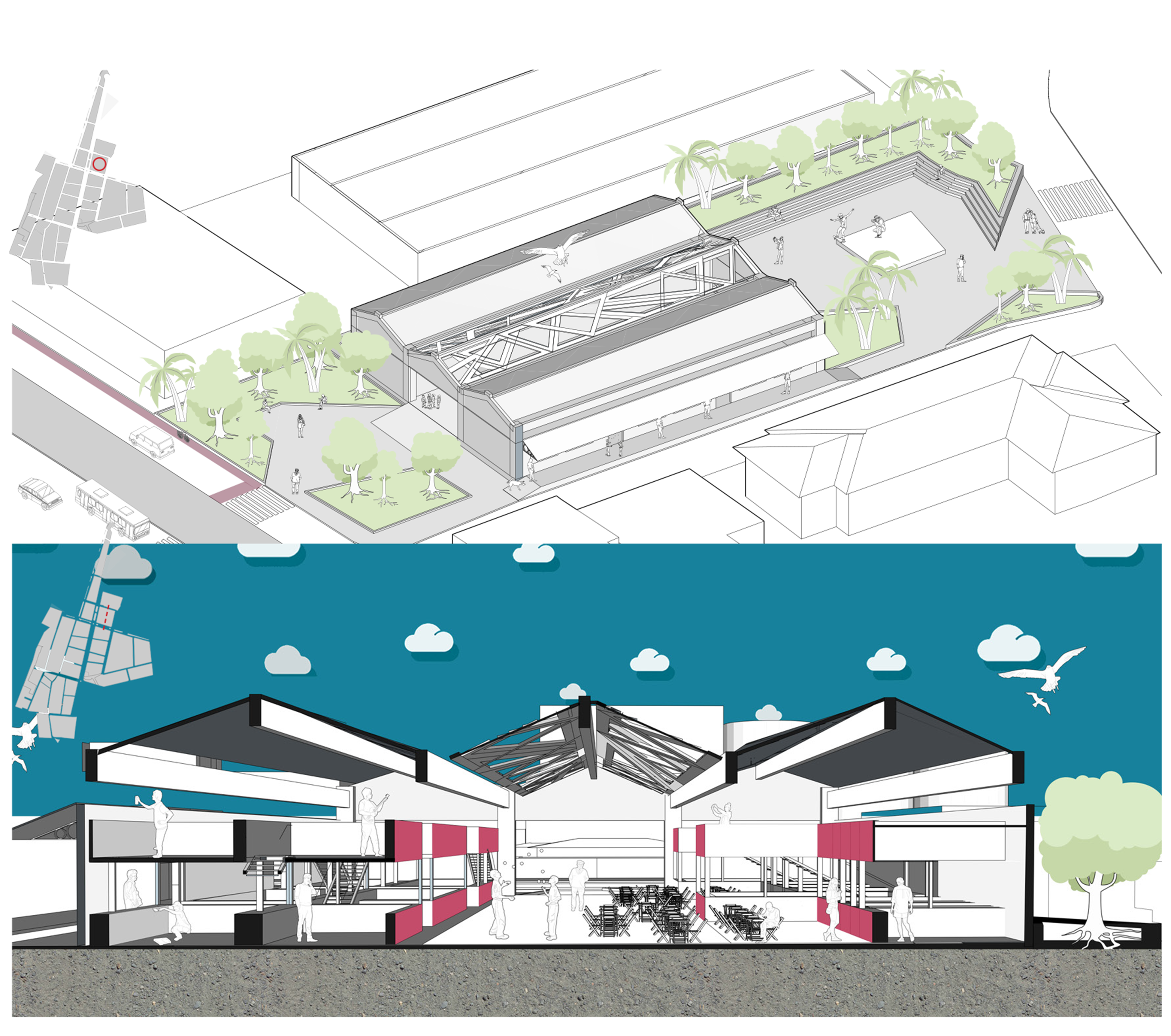 Imagens de projeto arquitetônico