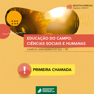 Curso Interdisciplinar em Educação do Campo: Ciências Sociais e Humanas divulga edital do resultado definitivo e primeira chamada