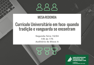 Ao fundo a imagem de um computador, caderno e livros, no centro da imagem nome, data, horário e local do evento.