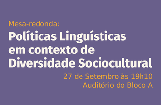 Na imagem o nome do evento, data, horário e local de realização.