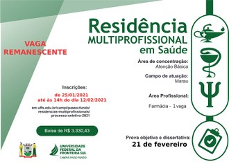Processo Seletivo 2020/2021 COREMU - Farmácia