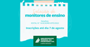 01082022 - Seleção de monitores de ensino Campus Realeza