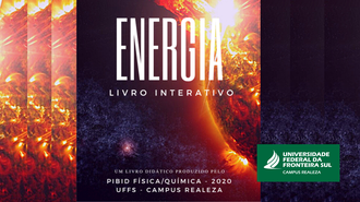 Capa de material didático Energia produzido pelo Pibid Interdisciplinar de Física e Química de Realeza