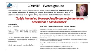 Divulgação Simpósio PPG-SBPAS