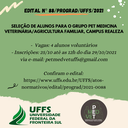 18102021 - Cartaz de divulgação Seleção para PET Medicina Veterinária