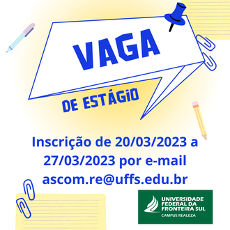 Seleção de estágio para Assessoria de Comunicação Realeza
