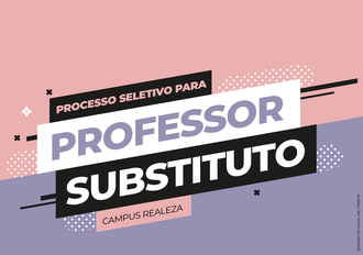 Contratação de professor substituto para Campus Realeza