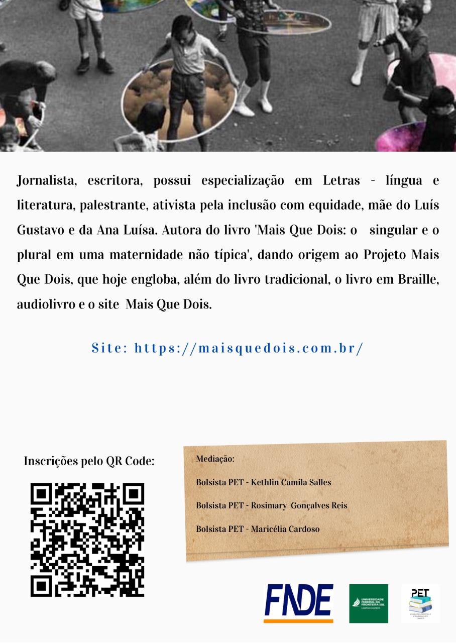 3º encontro do “Circuito de Oficinas: As múltiplas linguagens da educação, apresenta: Pluralidades e singularidades: uma jornada pela inclusão”