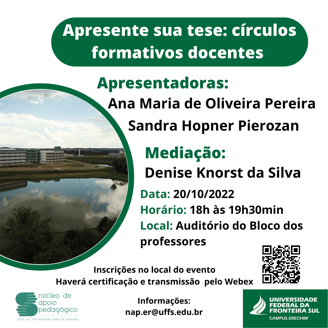 Apresente sua tese: círculos formativos docentes