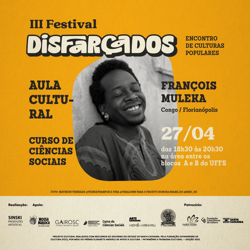 AULA CULTURAL DO CURSO DE CIÊNCIAS SOCIAIS COM FRANÇOISE MULEKA