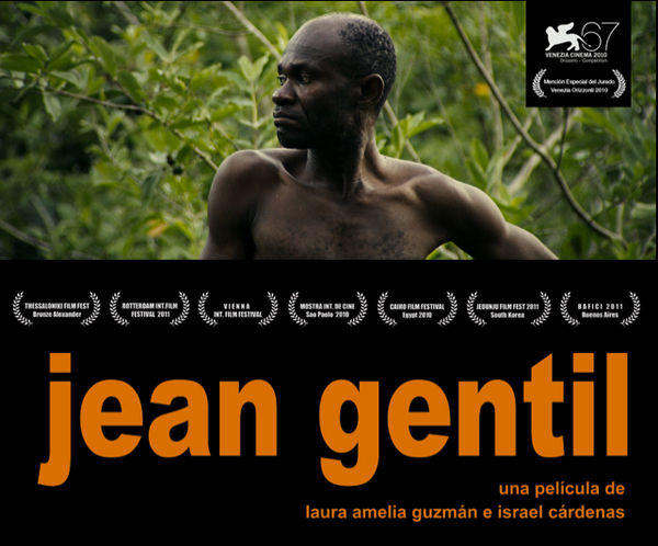 Imagem de um homem e inscrição filme Jean Gentil