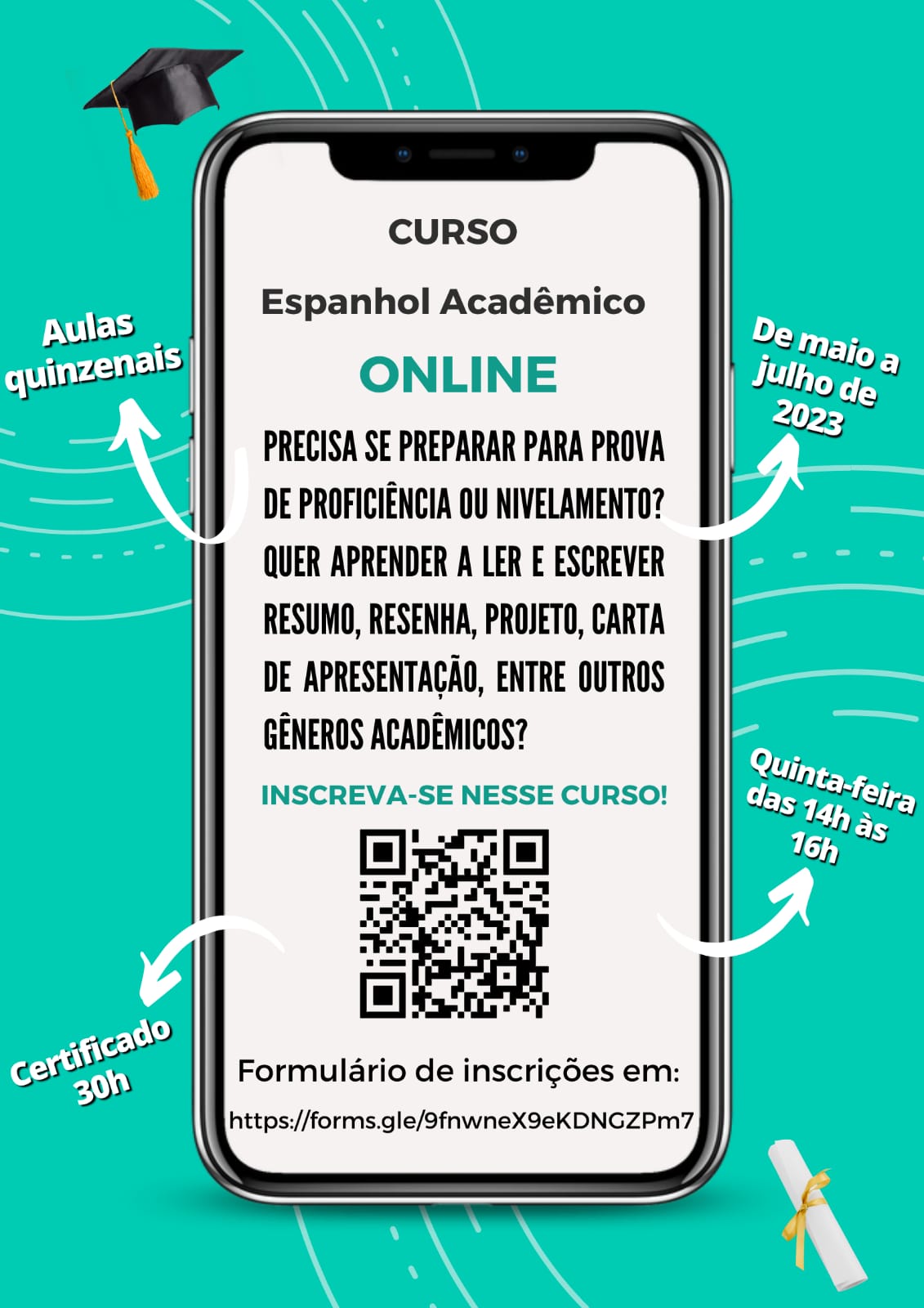 Curso de extensão Espanhol Acadêmico