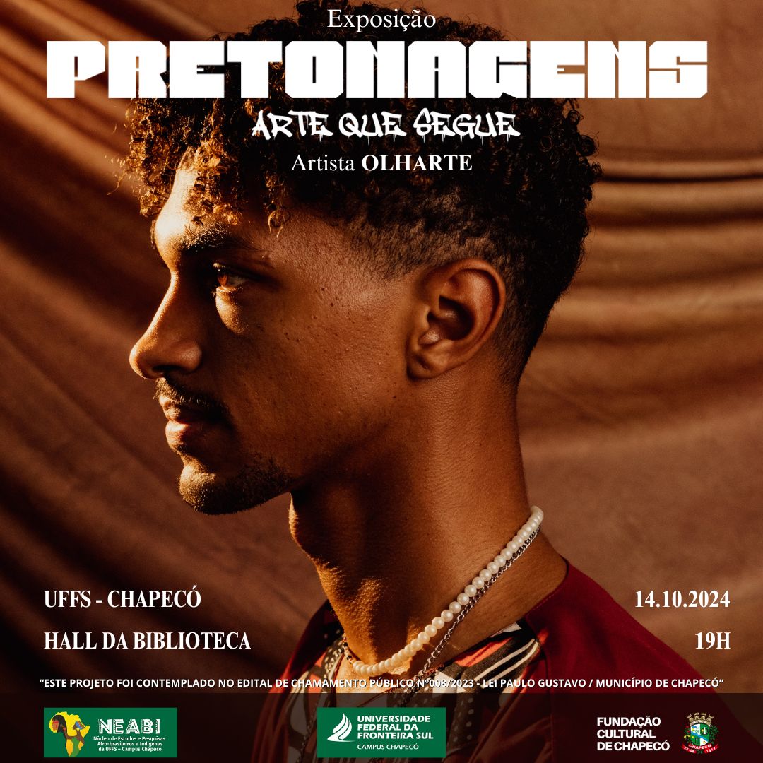 Exposição "Pretonagens: arte que segue"