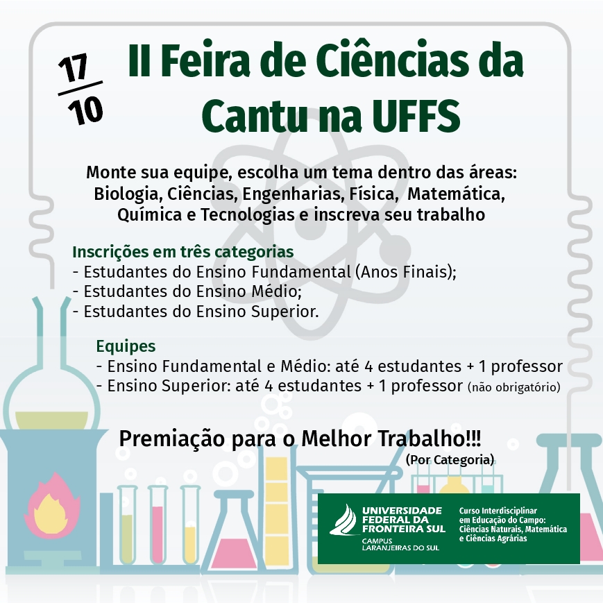 Ilustração da II Feira de Ciências Cantu na UFFS
