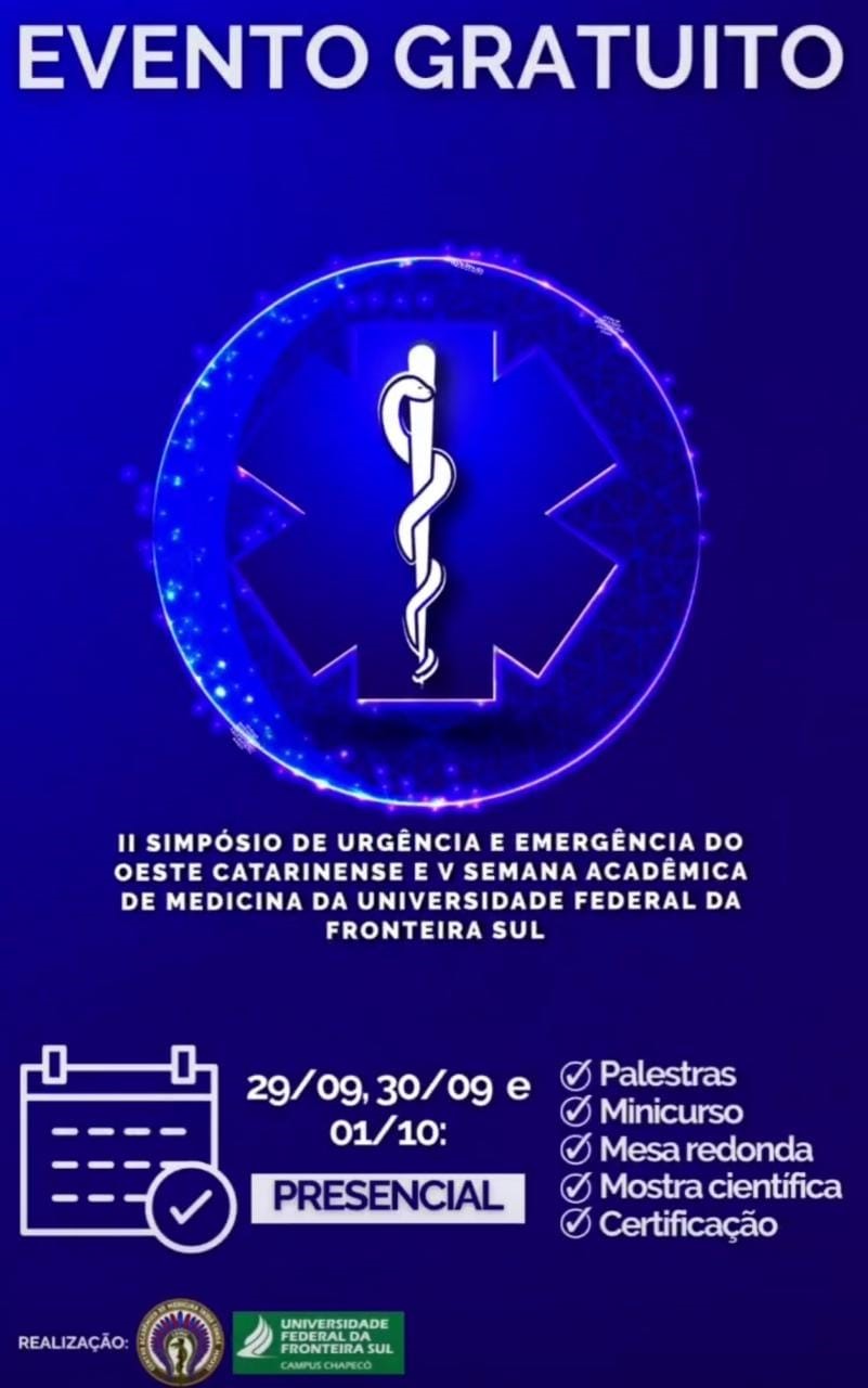 II SIMPÓSIO DE URGÊNCIA E EMERGÊNCIA DO OESTE CATARINENSE