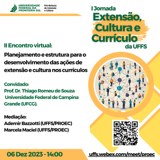 Jornada Extensão, Cultura e Currículo da UFFS