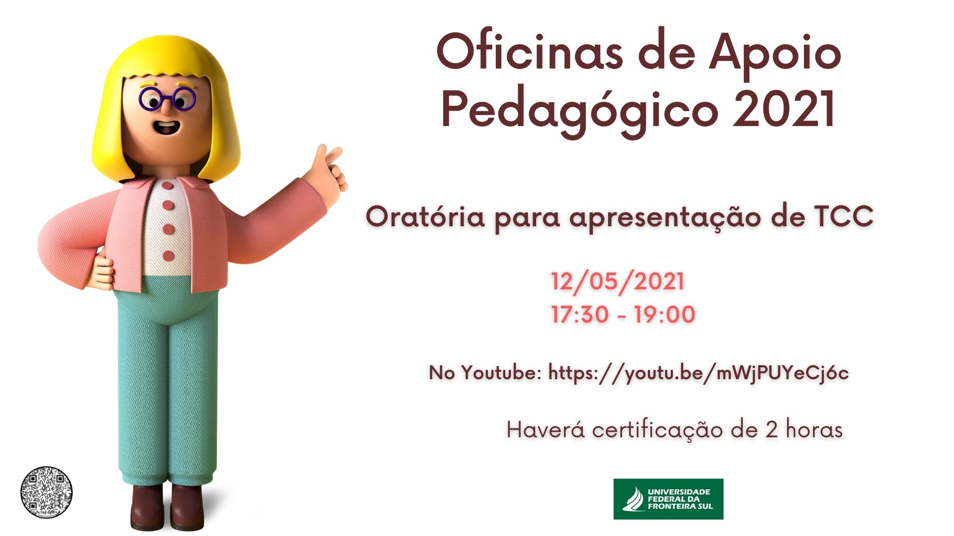 Oficina de Apoio Pedagógico: Oratória para TCC