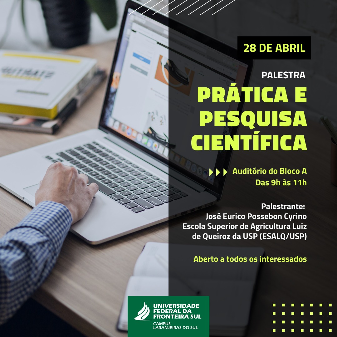 Palestra: Prática e Pesquisa Científica