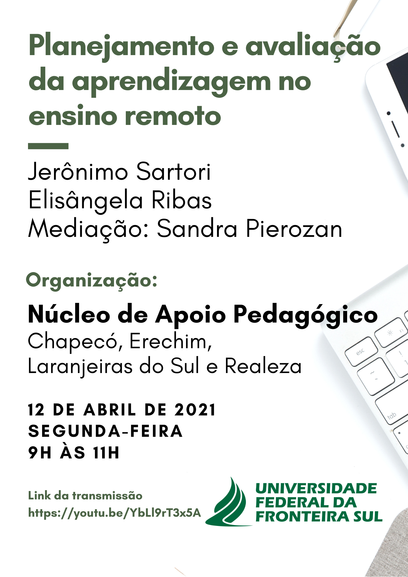 Planejamento e avaliação da aprendizagem no ensino remoto