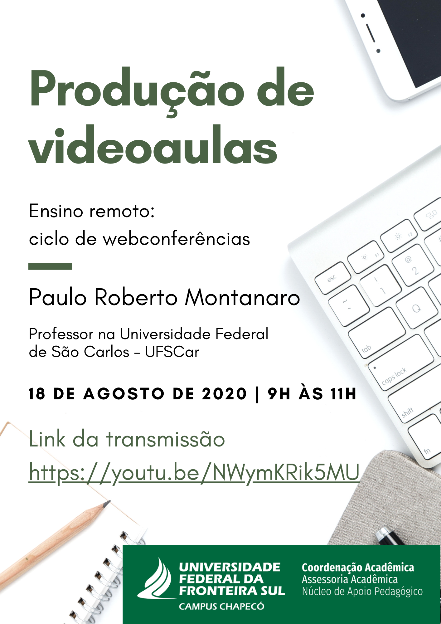 Produção de videoaulas