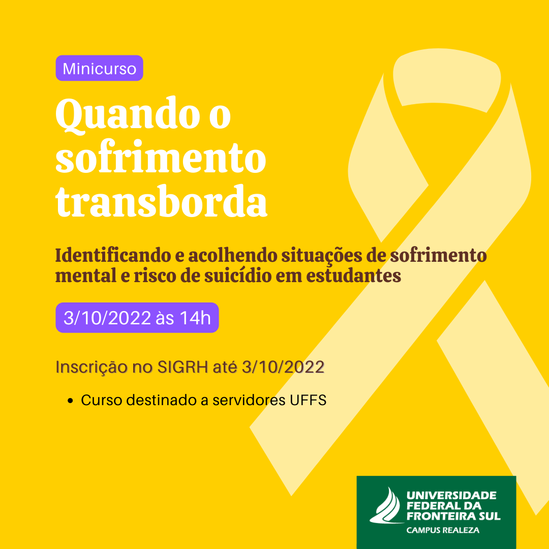 Quando o sofrimento transborda: identificando e acolhendo