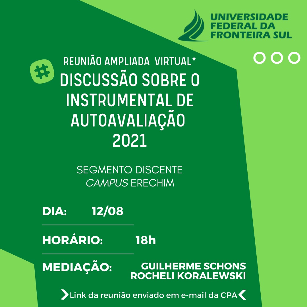 Reunião – Discentes de Erechim na autoavaliação da UFFS