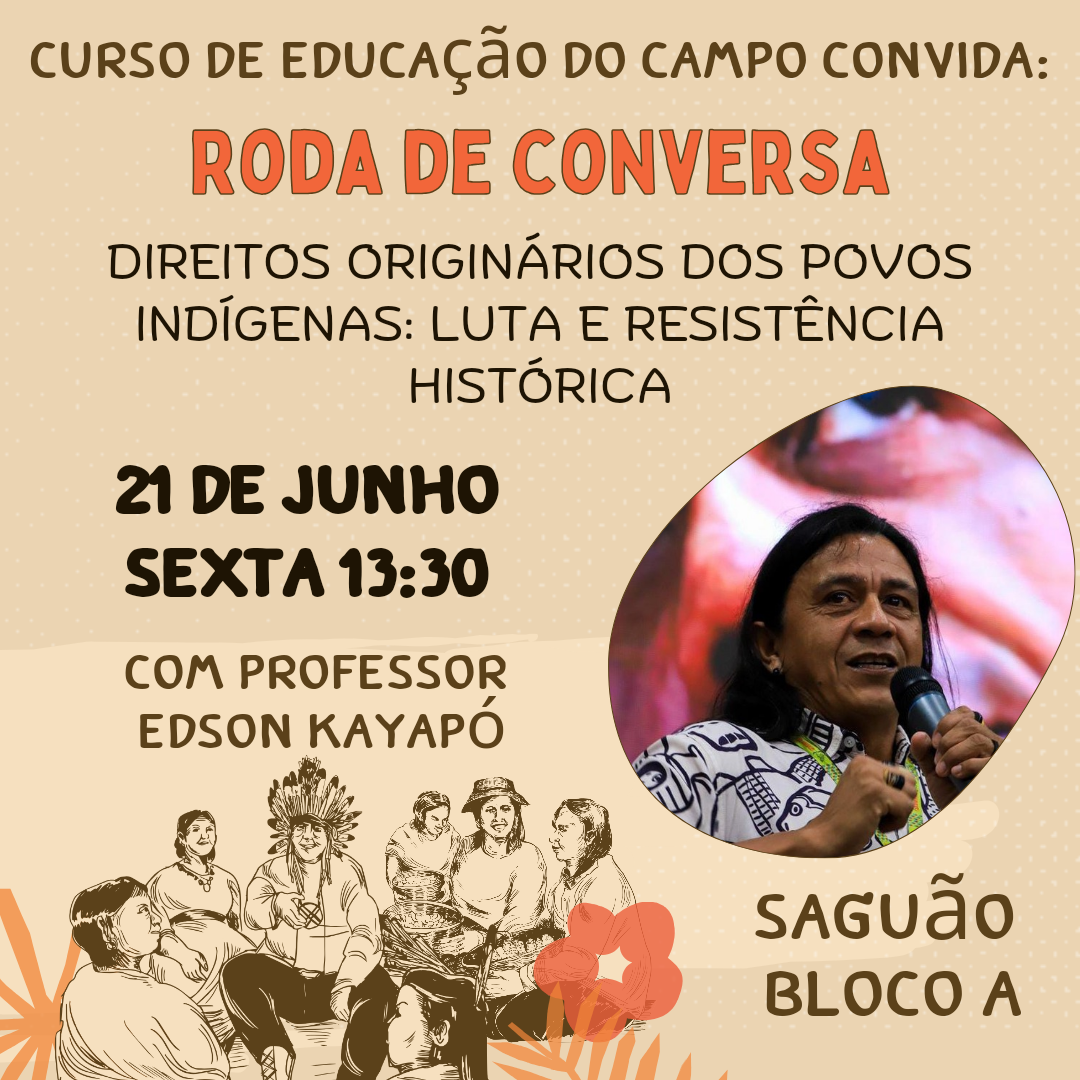 Roda de Conversa Direitos Originários dos Povos Indígenas: Luta e Resistência Histórica