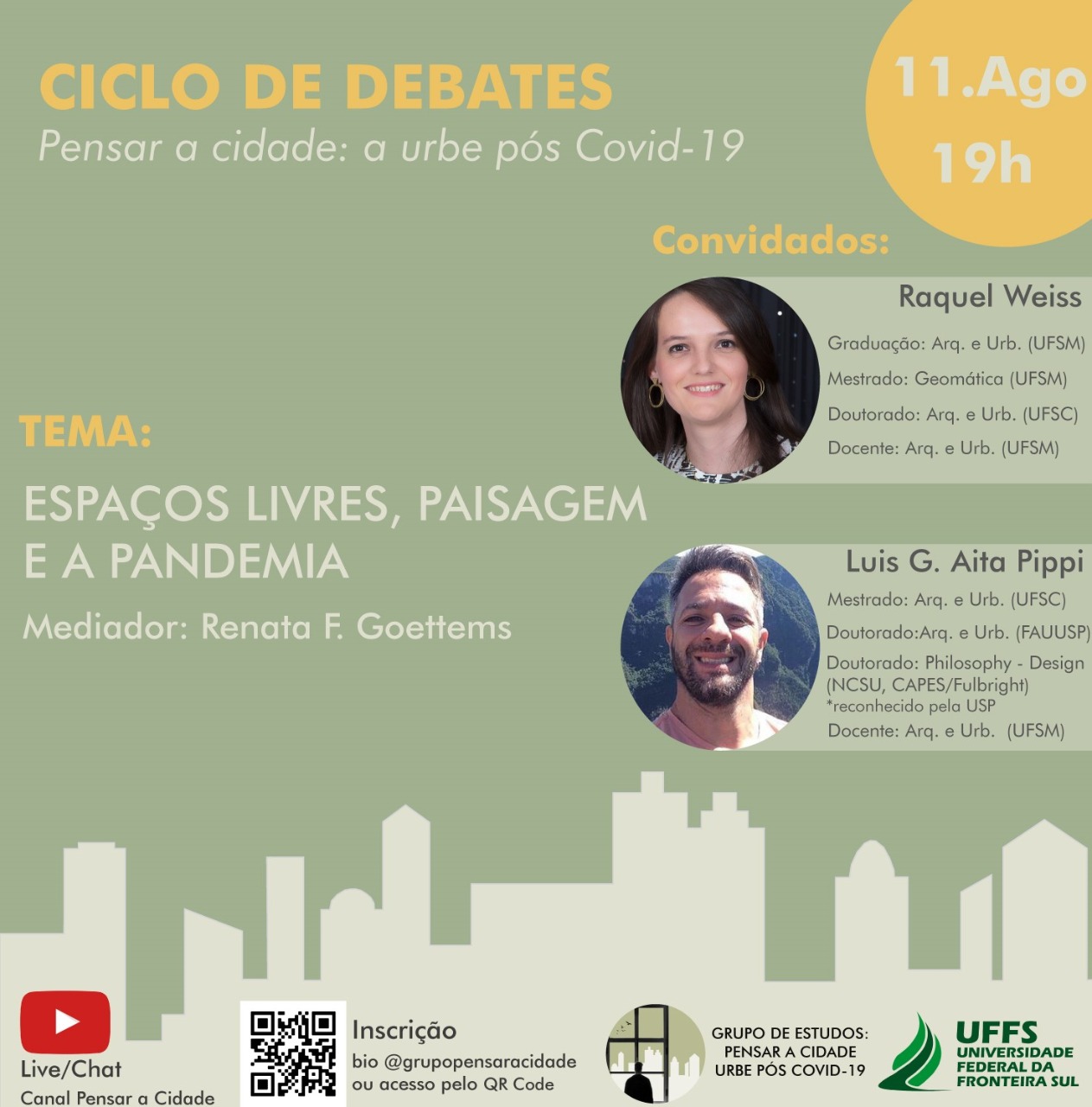 Roda de conversa: Paisagens e espaços livres em tempos de COVID-19