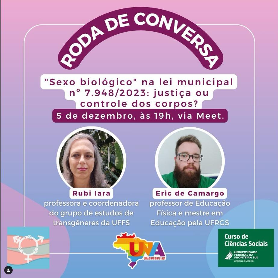 Roda de Conversa sobre ‘Sexo Biológico’ na lei municipal nº 7.948/2023: justiça ou controle dos corpos?