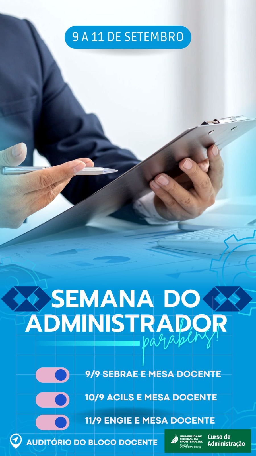 Semana do Novo Curso de Administração da UFFS