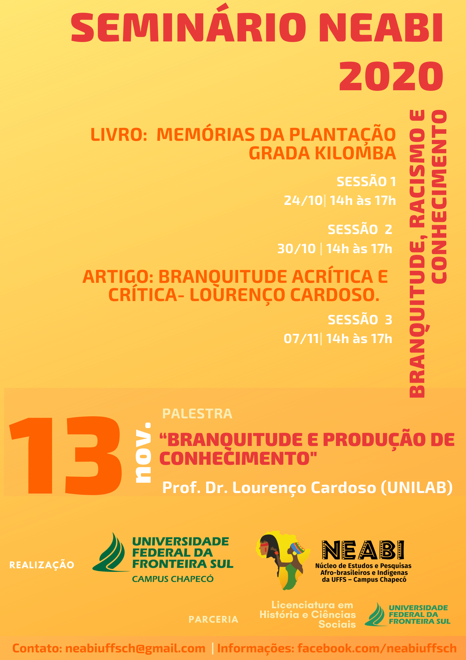 Seminário Branquitude, Racismo e Conhecimento