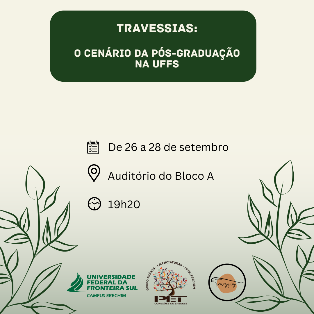TRAVESSIAS: O cenário da pós-graduação na UFFS