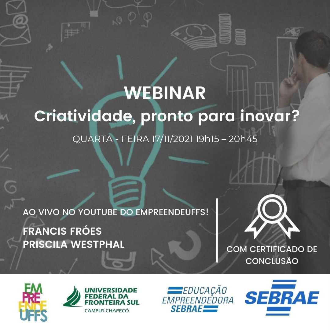 Webinar: Sonhos - Criatividade, pronto para inovar?