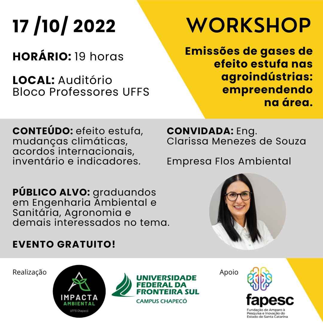 Workshop - Emissões de gases de efeito estufa nas agroindústrias