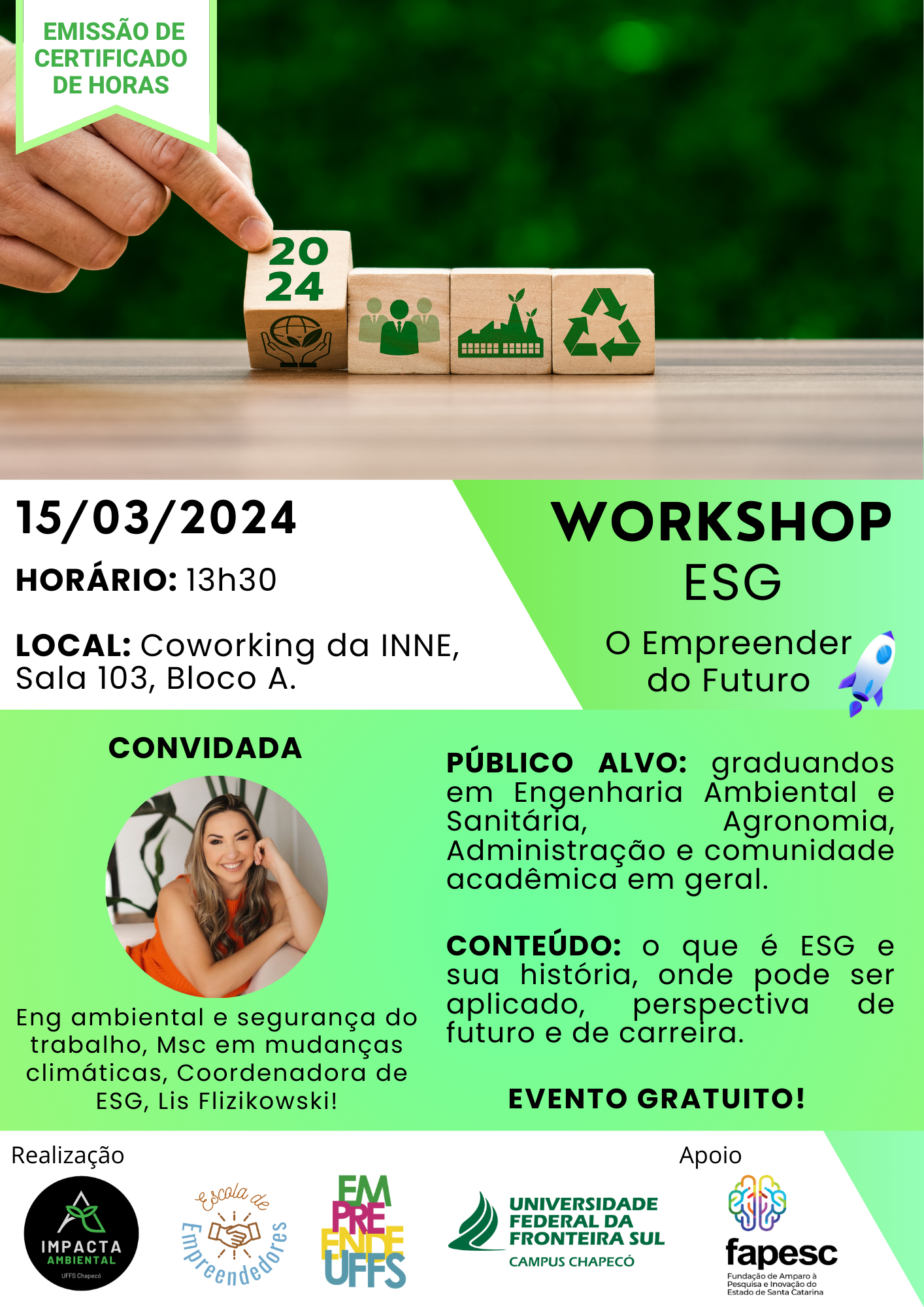Workshop ESG: O Empreender do Futuro