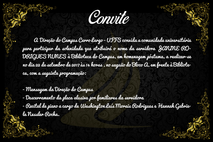 Homenagem póstuma à servidora Janine Rodrigues Nunes