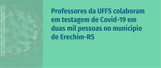 Cartaz com informações ação testagem covid